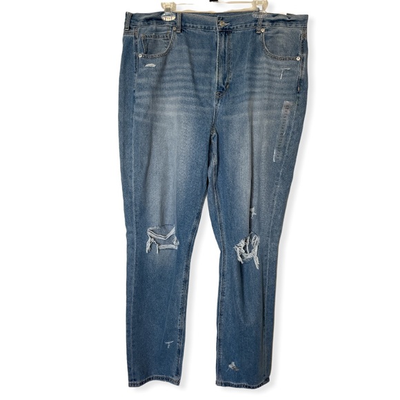 American Eagle Outfitters Denim - AEO Distressed Mom Jeans Size 20 Long